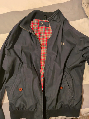 Fred perry navy bomber jacket - navy,