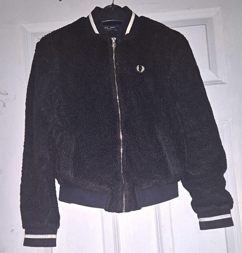 Fred perry black sherpa fleece - perry,