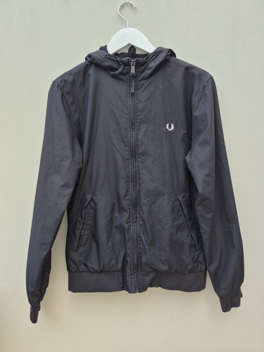 Fred perry men black hooded - men's,