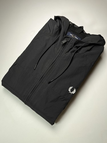 Fred perry black hooded - perry, &